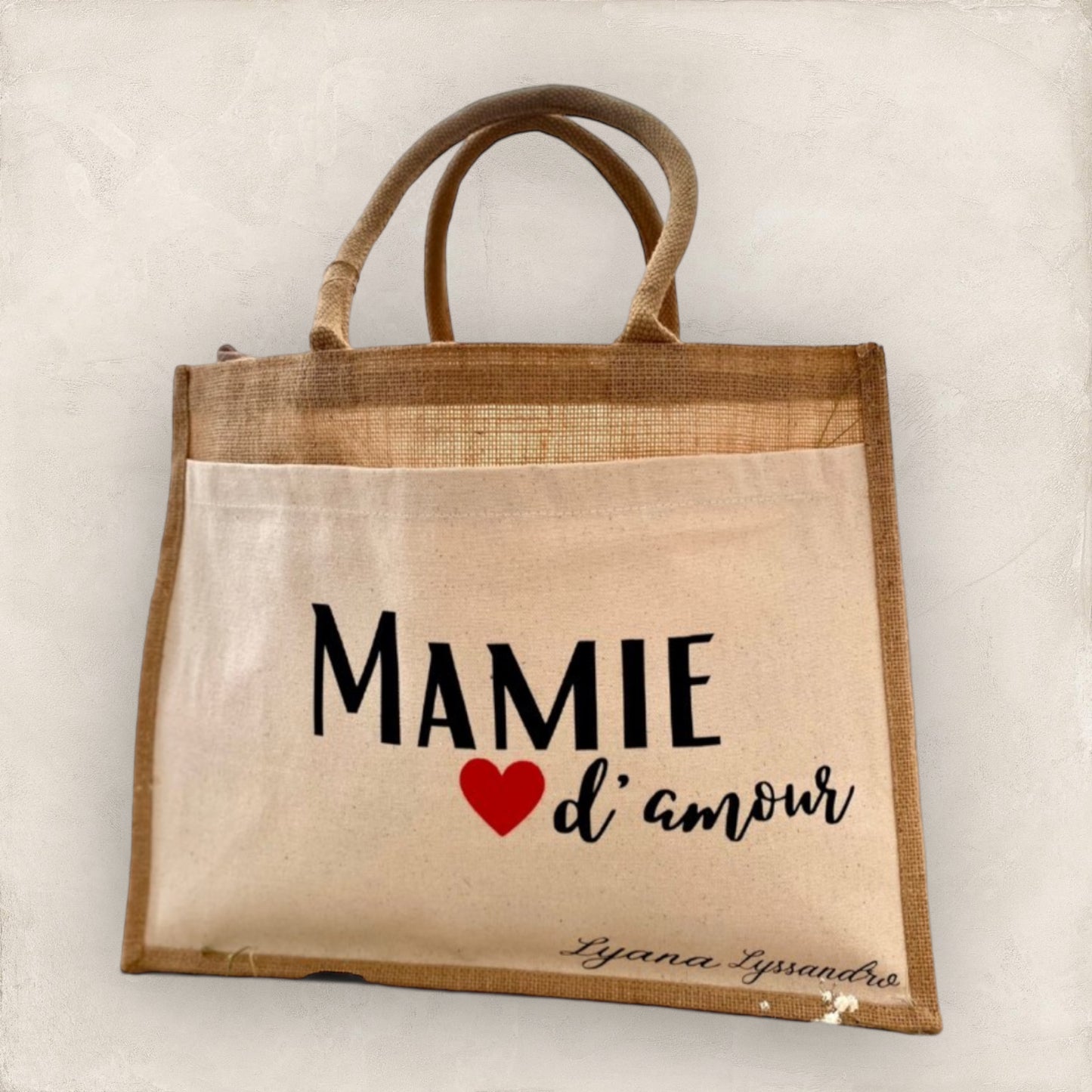 Sac en jute personnalisé Grand format